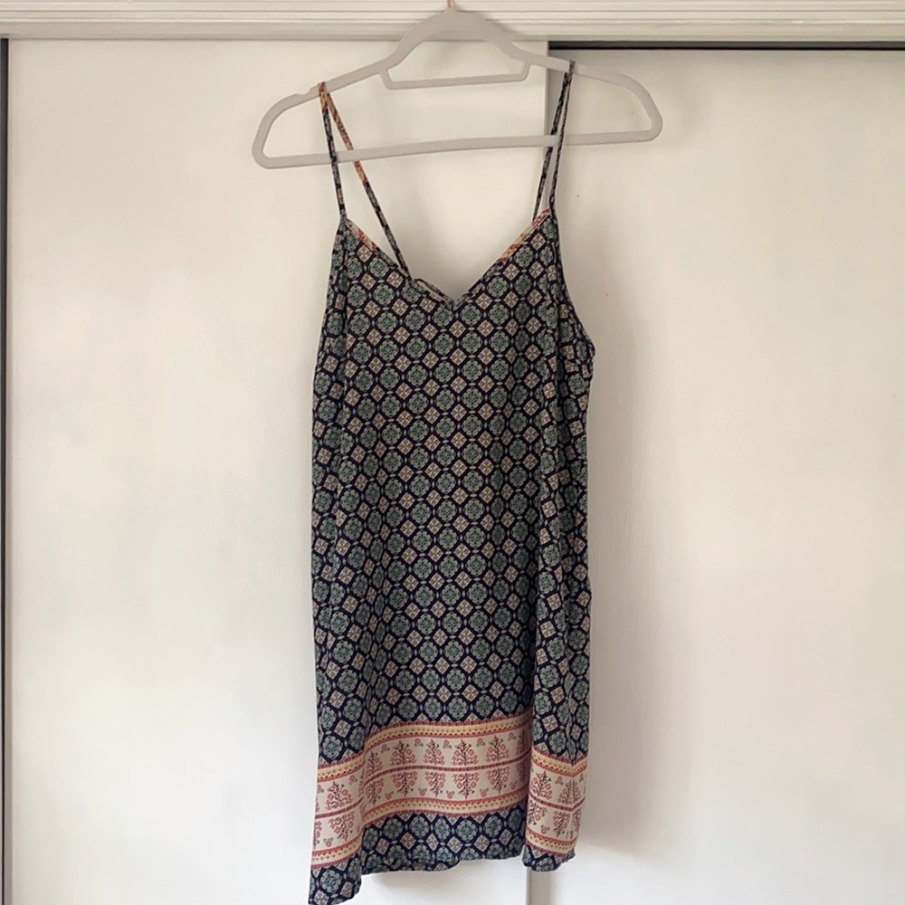 Spaghetti strapped light flowy printed dress